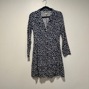 Vintage Espirit Button Print Dress